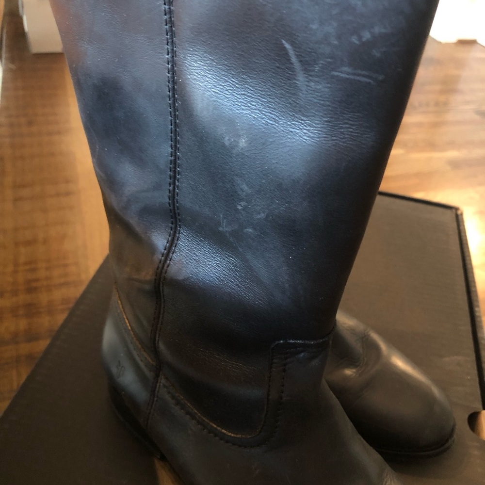 Frye Cara Roper Leather Riding Boots - Picture 7 of 10